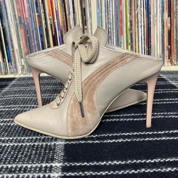 Fenty x Puma by Rihanna Leather Mules in Nude & Neutral Combination Size US 6 - Picture 10 of 15